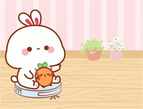 cute rabbit gif|kawaii bunny gif.